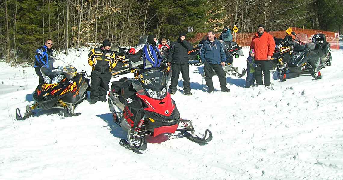 Snowmobile Trailside Cooking.