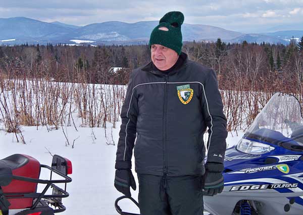 Ray Burton snowmobiling