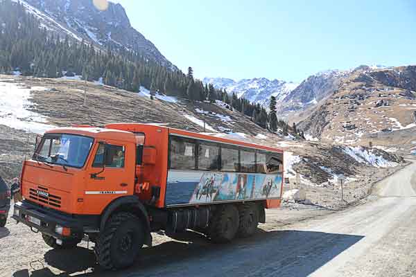 Russian KAMAZ converted military truck