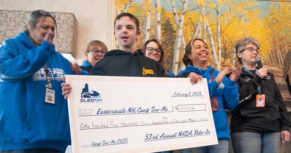 NH Snowmobile Clubs Raise $105,541 for Easterseals Camp Sno-Mo